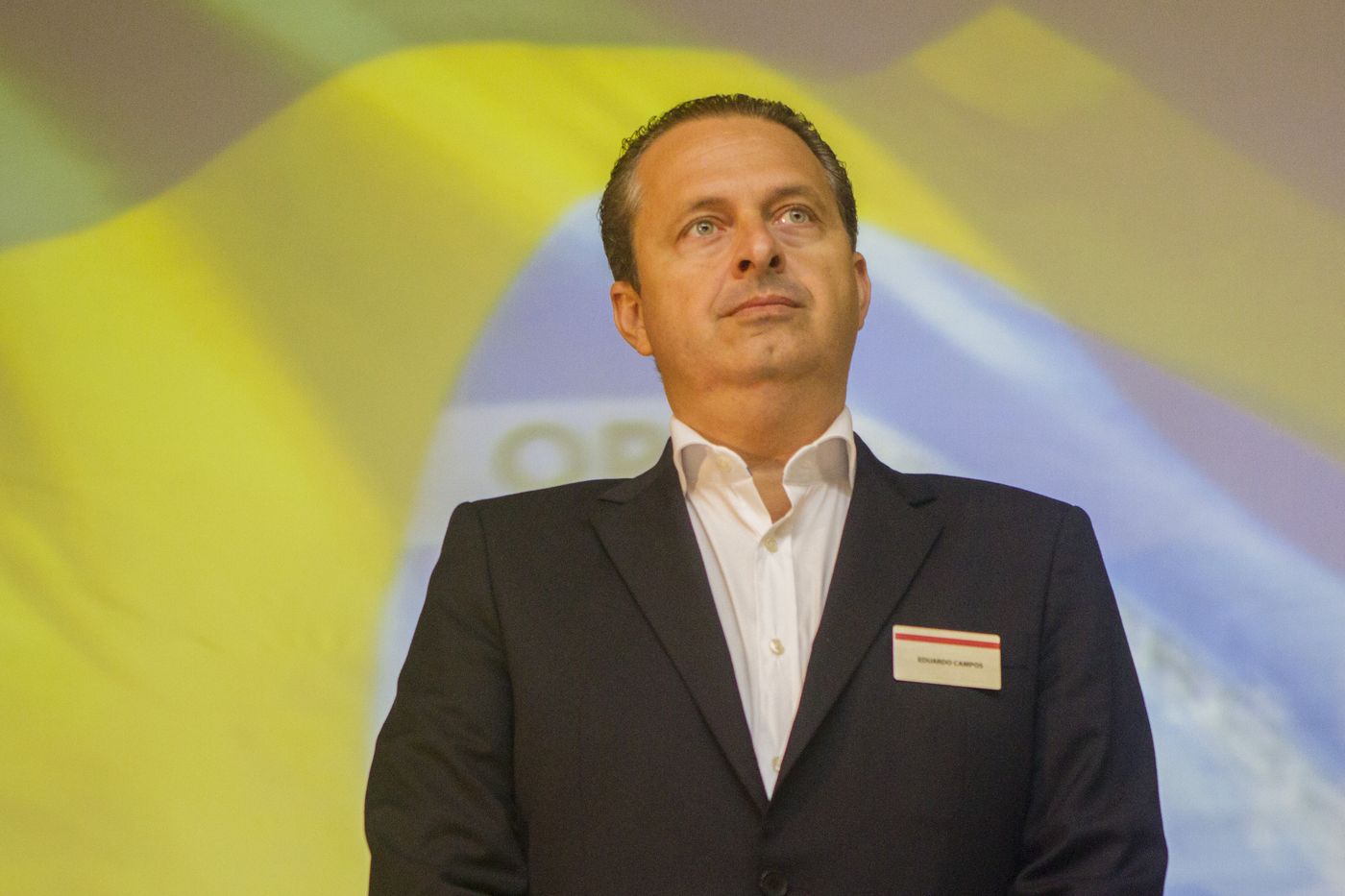 Eduardo Campos, então pré-candidato à Presidência da República, em almoço do LIDE. Florianópolis, 22 de abril de 2014.